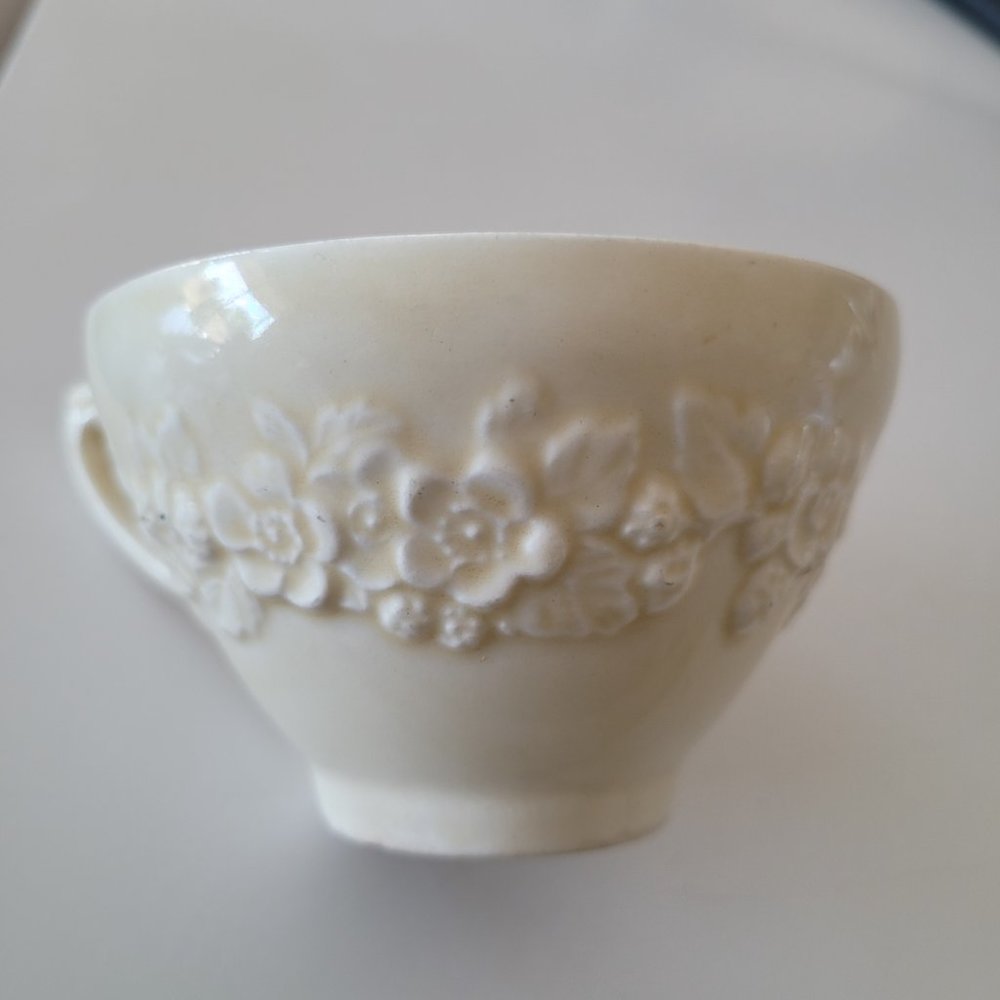 Crown Ducal Gainsborough White Tea Cup England Off White